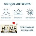 thumbnail image 5 of Welcome to Our Home Summer Mailbox Covers Magnetic Standard Size 21" x 18" Summer Daisy Floral Magnetic Mailbox Covers Bumble Bee Decorative Mailbox Cover Post Letter Box Wrap Outdoor Decoration, 5 of 6