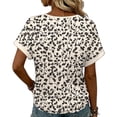 thumbnail image 6 of Roncen Short Sleeve Shirts for Women Casual Soft V Neck Basic Tee Tops Summer Outfit Clothes, 6 of 6