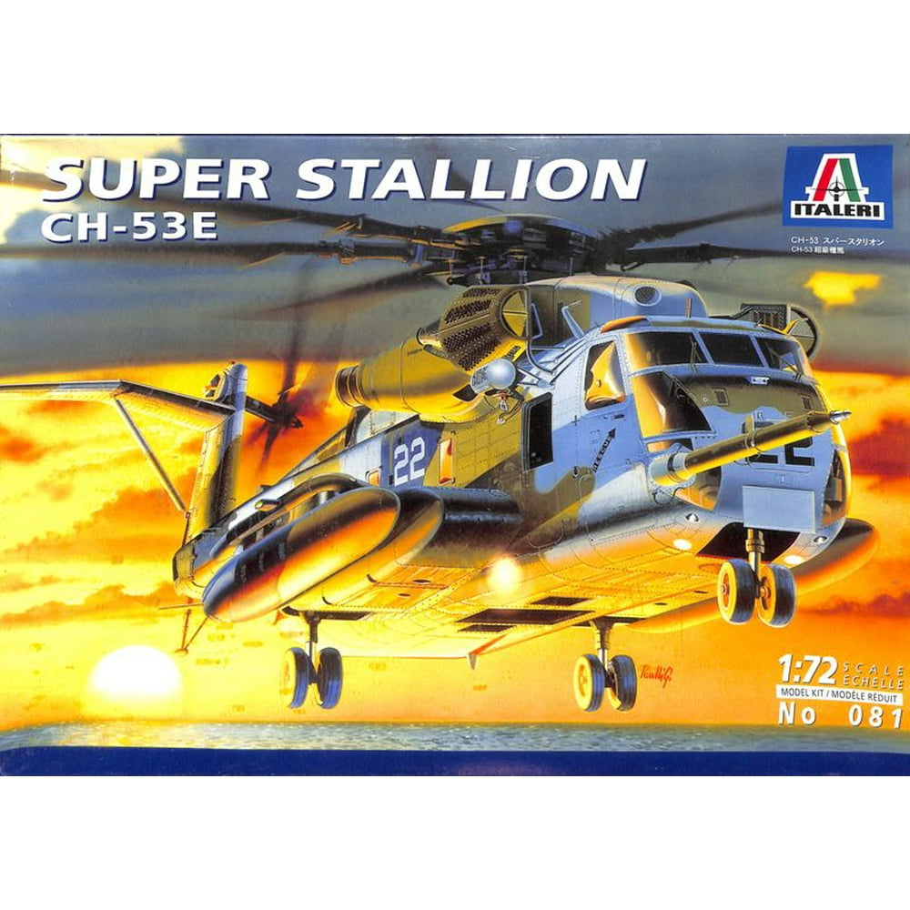 Italeri 172 Super Stallion CH53E Helicopter Plastic Model Kit 081