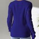 thumbnail image 4 of Suéter de cuello en V para mujer, suéter suelto de invierno liso, suéter de manga larga con cuello redondo, tops de poliéster para mujer, 4 of 6