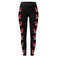 thumbnail image 4 of Valentine's Day Leggings for Women Casual Printed Ankle Elastic Yoga Pencil Pants, 4 of 4