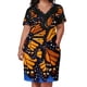 thumbnail image 3 of Vestido holgado con bolsillo y diseño de mariposa monarca azul para mujer, vestidos de moda para mujer, vestidos de verano, 3 of 7