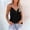 Black, variant on Women’s Tanks Summer Sleeveless Casual Loose Print Zipper V-Neck Tank Top for Women White XL