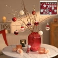 thumbnail image 6 of Valery Madelyn 70ct Christmas Ornaments Set, Red White  Christmas Tree Ornaments for Holiday Party Decor, 6 of 12
