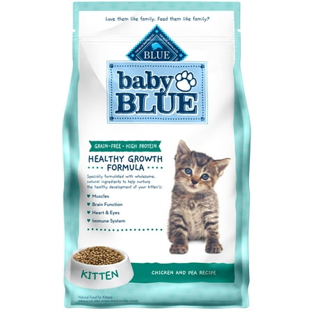 UPC: 0840243134687 | Blue Buffalo Baby BLUE Healthy Growth Formula Grain Free High Protein Natural Kitten Dry Cat Food Chicken and Pea Recipe 4.5-lb