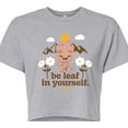 thumbnail image 3 of Marvel Guardians of the Galaxy - Be Leaf In Yourself - Juniors Cropped Graphic T-Shirt, 3 of 5