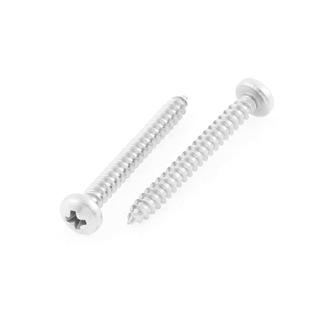 50 Pcs 2.9mmx25mm Stainless Steel Phillips Round Head Sheet Self