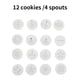 thumbnail image 3 of Cookie Press Gun Cookie Maker Kit Herramienta De Decoración De Galletas Eléctrica Con 12 Discos Y 4 Puntas De Glaseado seitruly HA024717-01, 3 of 5