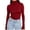 Burgundy, variant on Elainilye Fashion Women's Undershirt Tight Long Sleeve Shirt Comfortable Solid Color Round Neck Underlay Tops,Gray