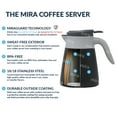 thumbnail image 7 of MIRA 34oz Thermal Coffee Carafe, Stainless Steel Vacuum Insulated Coffee Server, Graphite, 7 of 7