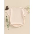 thumbnail image 4 of Bagilaanoe Newborn Baby Girl Boy Summer Rompers Letter Print Short Sleeve Bodysuits 3M 6M 12M 18M Infant Casual One Piece Short Jumpsuit, 4 of 8