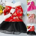 thumbnail image 2 of Thickened Pet Princess Dress Delicate Cuffs, Soft Texture, Keep Warm Dress for Dogs - Perfect for New Year, 2 of 8