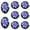 Blue, variant on 4Pcs Artificial Floating Lotus Flower with Water Lily Pad, Lifelike Pond Pool Lotus Ornaments Realistic Ornament for Home Garden Pond Aquarium Decor, Artificial Plants,3.9 Inch