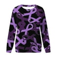 thumbnail image 4 of Chandails à Capuchon de Mode pour Femmes 2023 Manches Longues Décontractées Col Rond Imprimé Chandails en Molleton Hauts Blouse 50 % de Rabais Liquidation Costumes Halloween/noël, 4 of 4