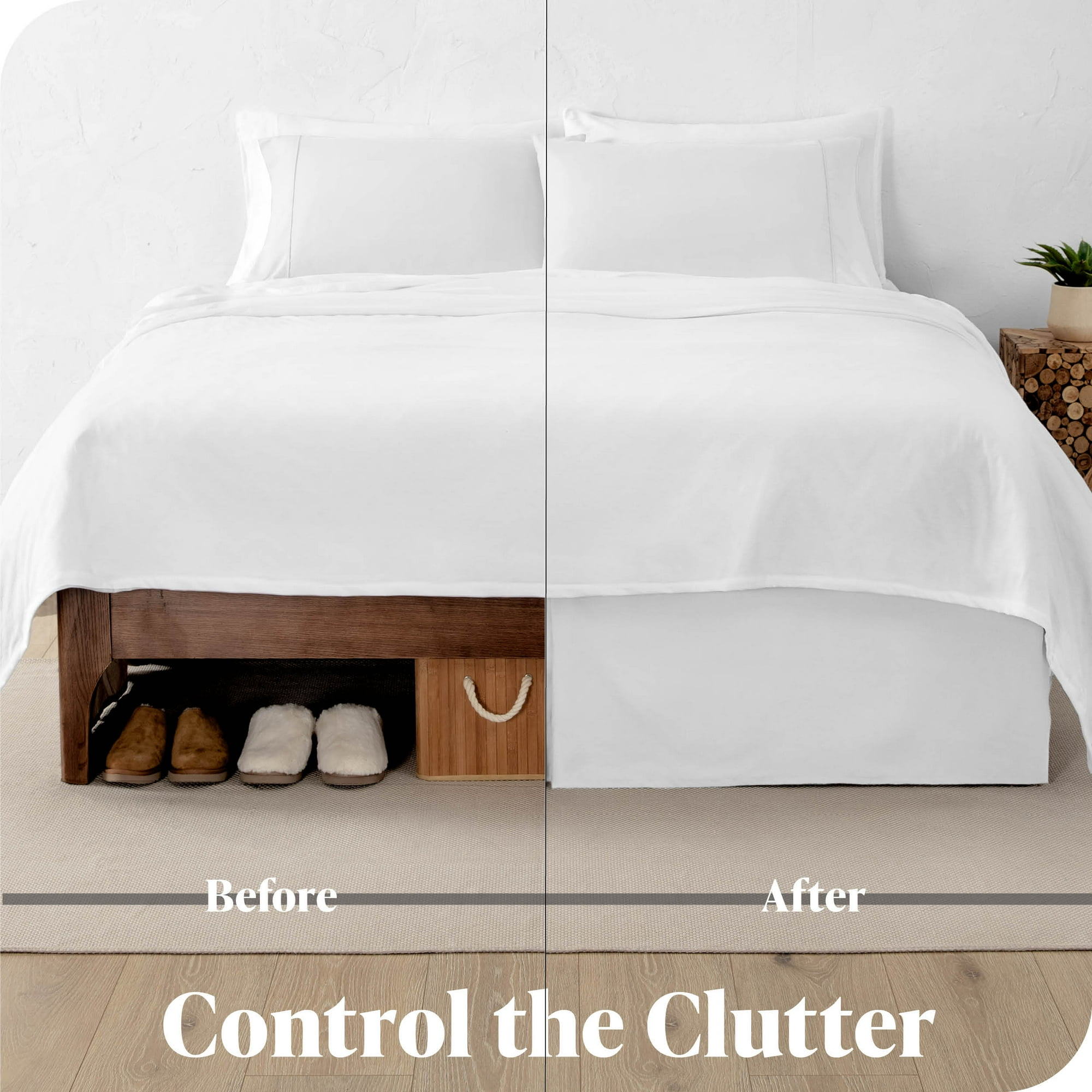 Jupe de lit double sale