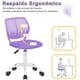thumbnail image 5 of Silla para Niña, Color Morado, Silla para Escritorio Ergonomica Giratoria HOMEMAKE FURNITURE  Moderno, 5 of 6