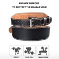 thumbnail image 5 of Men Women Weight Lifting Back Support Belt Gym Fitness Waist Belt PU Leather Power Strength Training Belt, 5 of 6