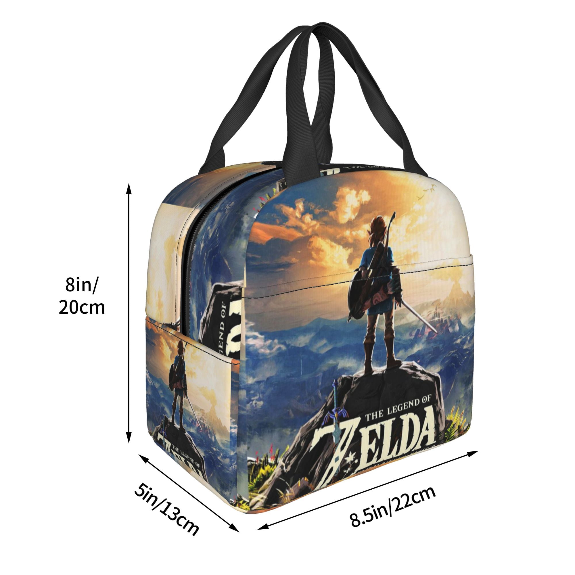 The Legend of Zelda Lunch Bag Tote Bag Insulated Lunch Box Picnic Beach Fishing Work