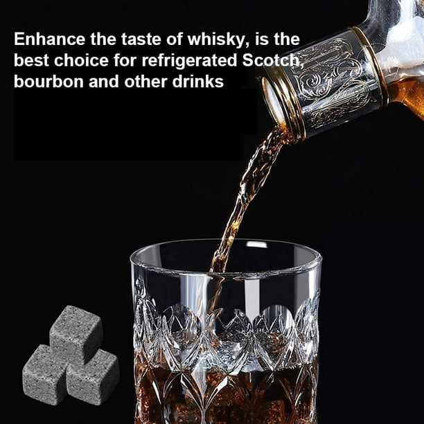 Verres à whisky Set - Pierres whisky - cubes de glace réutilisables - Set  cadeau