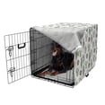 thumbnail image 5 of Cactus Dog Crate Cover, Botanical Design with Prickle Desert Plants and Flowers Together Print, Easy to Use Pet Kennel Cover Small Dogs Puppies Kittens, 7 Sizes, Vermilion Jade Green, by Ambesonne, 5 of 6
