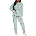 thumbnail image 2 of Conjunto de Pijama para Mujer Shendy Vendy Manga Larga Cuello Redondo con Estampado Transpirable, 2 of 4