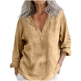 thumbnail image 2 of Neewe Womens Long Sleeve Shirts Casual Summer Fashion Ladie Tops Loose Fit Spring Lightweight Clothes Beach Vacation, 2 of 6