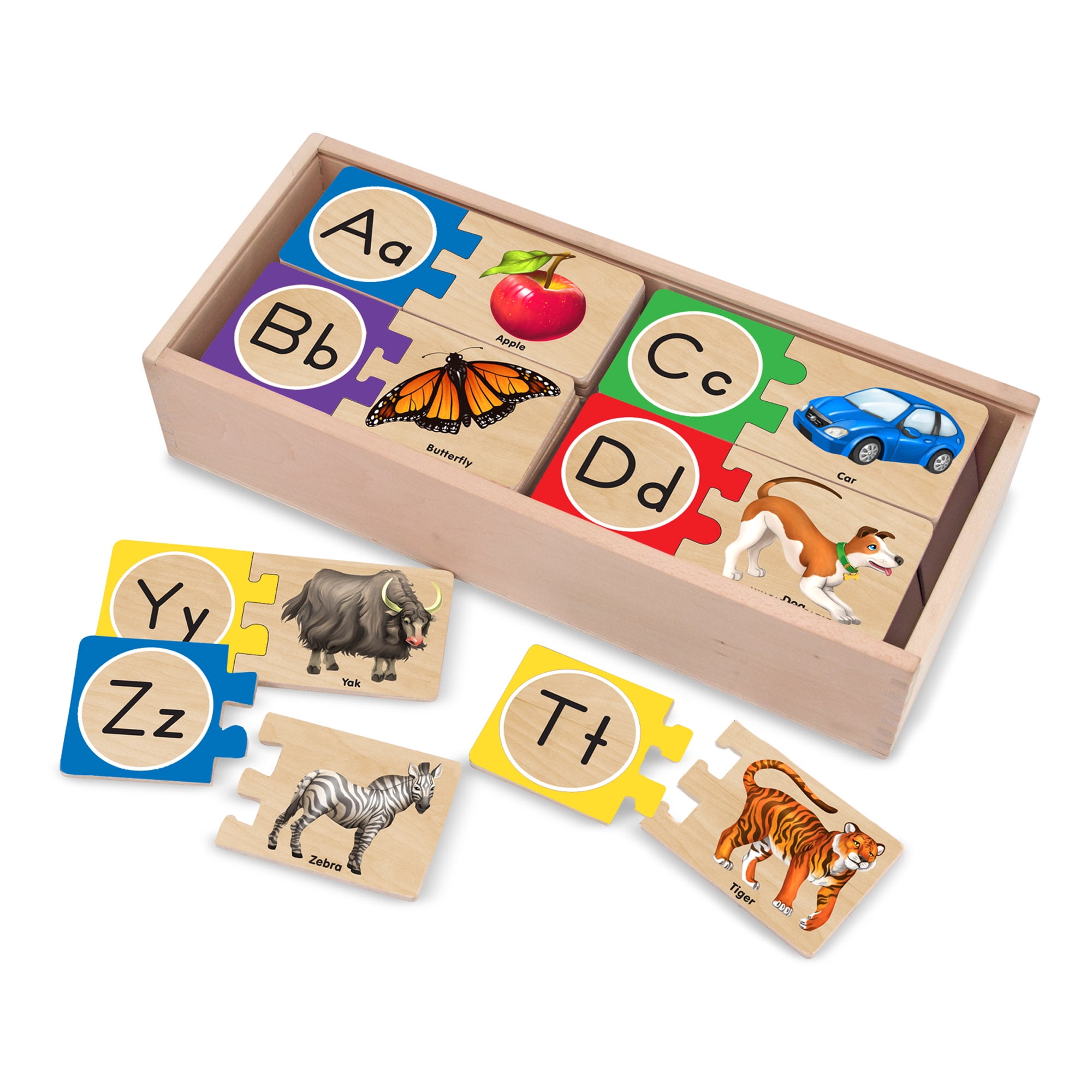 Melissa & Doug Alphabet Art Wooden Puzzle 26pcs Puzzles for sale online 