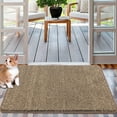 thumbnail image 5 of Findosom 24"x36" Front Door Mat Welcome Mats for Entryway,All-Weather Heavy Duty Resist Dirt Doormat, Absorbent Low Profile Porch Patio Entrance Mat, Washable Non Slip Outside Mat,Khaki, 5 of 9