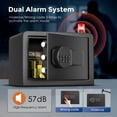 thumbnail image 2 of SRWTRCHRY 0.7 Cu. ft. Safe Box,Keys & Digital Keypad Lock, Home Safe for Money, Wall Mountable, Black, 2 of 12