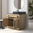 thumbnail image 2 of Vanity Art 36" Single Bathroom Vanity with Sink, Freestanding Bath Storage Cabinet with Black Limestone Top, 2 of 5