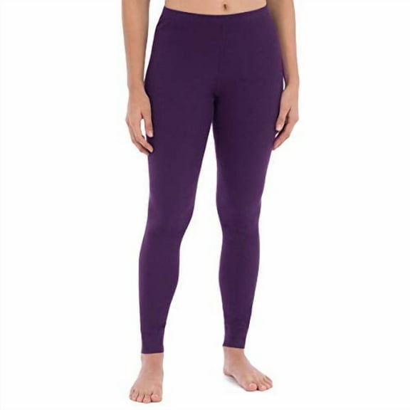 Fruit of the Loom Women's Micro Waffle Premium Thermal Bottom, Violet, 2X