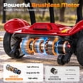thumbnail image 5 of Havlo 37.5 lbs Lightweight Mobility Scooter for Seniors & Adults, Foldable 4-Wheel Travel Scooter with Removable Lithium Battery, 26-Mile Range, 270W Brushless Motor, for Shopping,Cruises,Red, 5 of 14