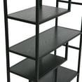 thumbnail image 6 of Household Essentials 6 Tier 65'' Tall Etagere Bookcase, Black Oak, 6 of 7