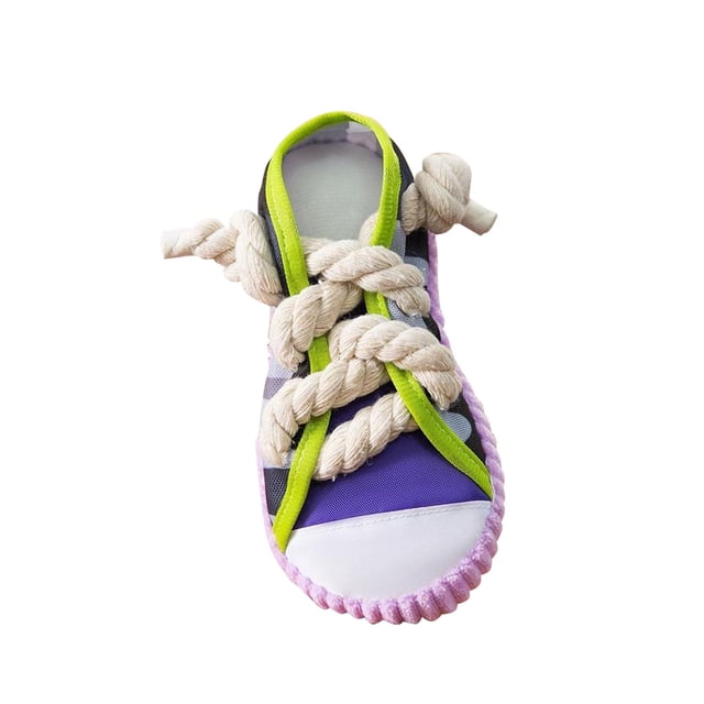 Juguete del tirón para perro Perfecl Borde de zapato morado