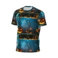 thumbnail image 6 of Wukai Spooky Halloween Print Men's Short-Sleeved Mesh T-Shirt,Quick-Dry Short Sleeve Workout T-Shirt-3X-Large, 6 of 8