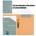 thumbnail image 5 of Padfolio Folder Binder -Faux Leather Portfolio Folder with Cover for A4 Notepad Holder, Business Portfolio for Resume, Legal Pad, Interview, Letter-size Padfolio for Women/Men, Blue, 5 of 6