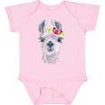 thumbnail image 3 of Inktastic Cute Llama with Flower Boys or Girls Baby Bodysuit, 3 of 5