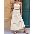 thumbnail image 6 of Women'S Summer Flowy Maxi Dress Casual Sleeveless Spaghetti Strap Ruffle Beach Long Dresses M, 6 of 9