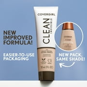 COVERGIRL Clean Invisible Liquid Foundation, 170 Deep Golden, 1.0 fl oz