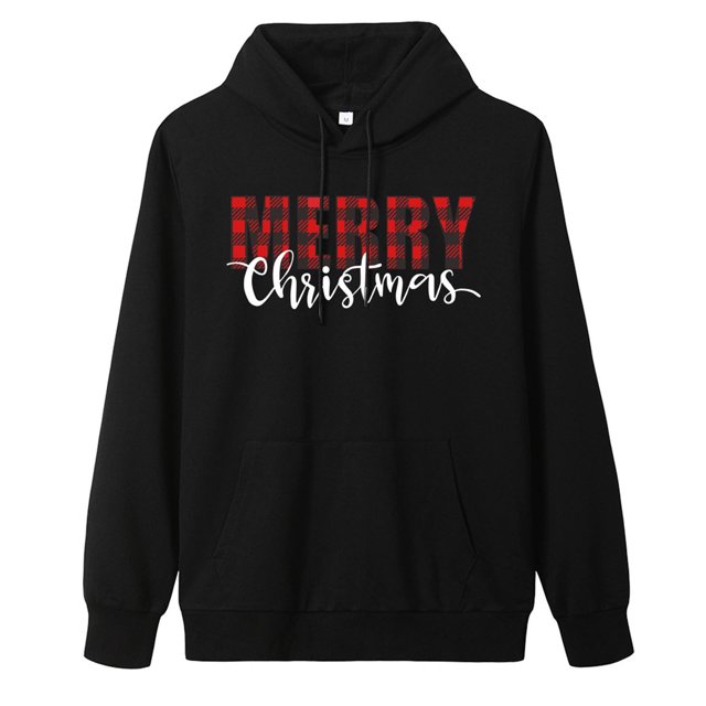 Pntutb Mujeres Navidad Impreso Manga Larga Sudadera Con Capucha Pullover Camisas top Blusa Pntutb Pntutb-2187
