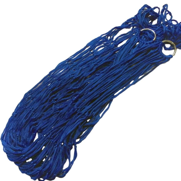 Youkk Hamac de Camping Prêt à l'Emploi en Maille Fait de Filet en Nylon Durable Grand Bleu Royal