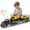 Black, variant on PMHZI 3-in-1 Farm Truck Toy for Kids, Friction Powered Flatbed Carrier with Tractor & Trailer, Lights & Sounds, Gift for Boys Ages 3+