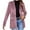 Pink, variant on Hvyesh Women's Velvet Blazer Jacket Solid Color Long Sleeve Coats Open Front Casual Suit Cardigan Mid-Length Coat