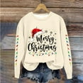 thumbnail image 2 of Enjoytime Womens Sweatshirt Christmas Printed Crewneck Pullover Sweatshirts Casual Lightweight Long Sleeve Tops 2025 Fall Winter Fashion Clothes, 2 of 4