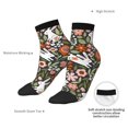 thumbnail image 6 of Pofeuu Rabbits on Floral Print 30cm Socks, Adult Running Hiking Socks for Youth and Adult, 6 of 7