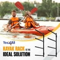thumbnail image 7 of Yes4All Kayak Wall Rack 400lbs 4 Adjustable Levels Kayak Storage Rack for Garage Heavy Duty Kayak Racks, 7 of 7