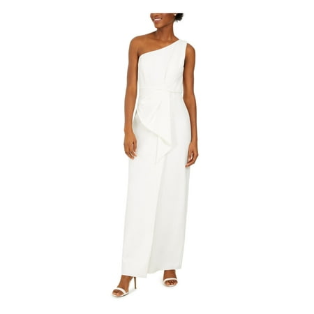 ELIZA J Womens Ivory Full-Length Sheath Formal Dress Petites Size: 12P