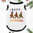 thumbnail image 5 of Happy Halothankmas Bigfoot Matching Family Pajamas, Funny Bigfoot Pajamas With Dog Size, Size NB - Men 6XL, 5 of 7
