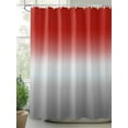 thumbnail image 3 of Red Gray Ombre Waterproof Fabric Shower Curtain, Modern Gradient Abstract Art Shower Curtain for Bathroom Curtains Bathtubs Hotel Washable Shower Curtains with 12 Hooks Stall 54x78in, 3 of 6