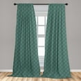 thumbnail image 5 of Ambesonne Green Leaves Curtains, Minimal Leafy Branch, Pair of 28"x63", Grey Teal, 5 of 5